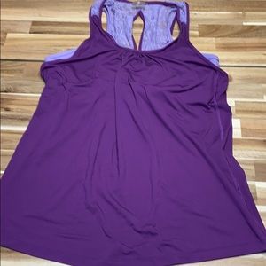 Tank top with attached bra . NWOT